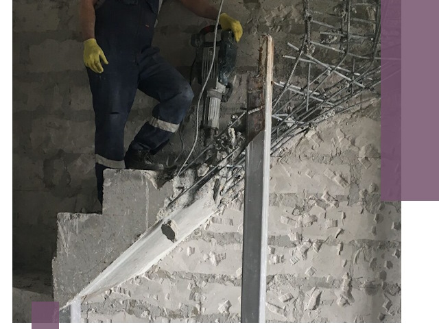 Демонтаж металлических и бетонных лестниц в Вичуге