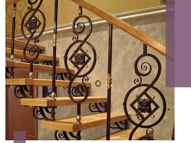 Изготовление кованых лестниц под ключ в Вичуге