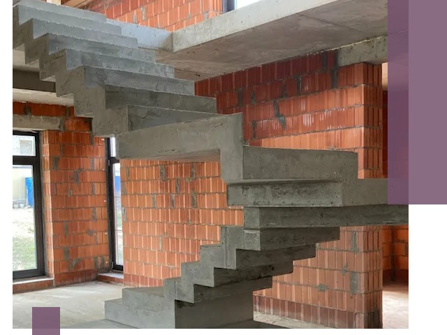 Изготовление бетонных лестниц под ключ в Вичуге