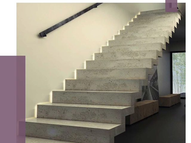 Облицовка бетонных лестниц в Вичуге от 4572 руб/м2 