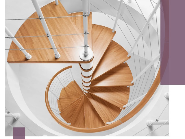 Изготовление винтовых лестниц под ключ в Вичуге