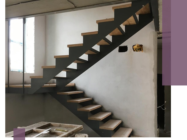 Изготовление лестниц на металлокаркасе в Вичуге от производителя