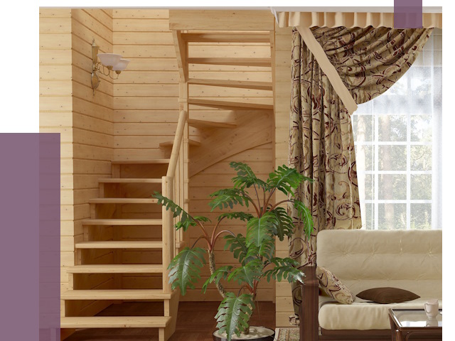 Лестницы для дачи в Вичуге от 75431 руб.  | ПРОЛЁТ-Вчг