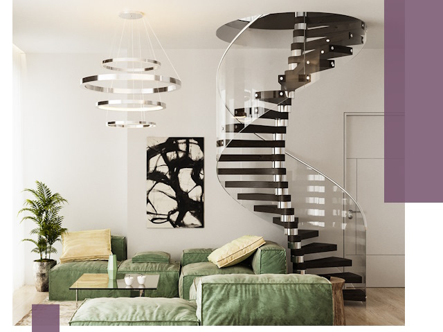 Лестницы для двухуровневой квартиры в Вичуге — изготовление и монтаж