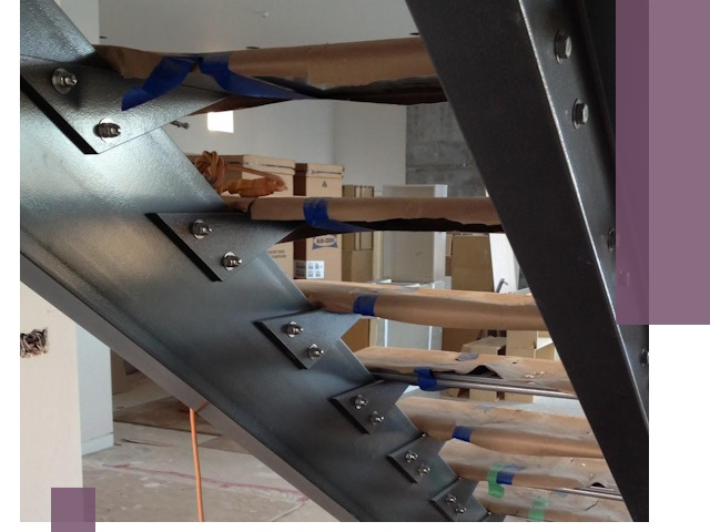 Усиление лестничных конструкций и усиление опор в Вичуге