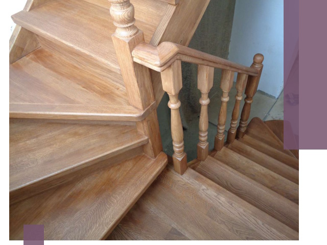 Дубовые лестницы под ключ в Вичуге: изготовление и монтаж