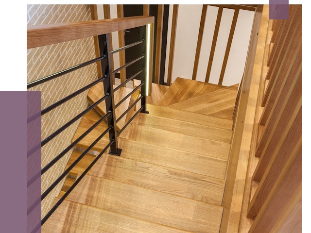 Лестницы из ясеня в Вичуге под ключ от 9956 руб. 