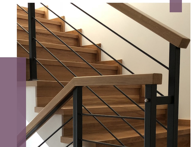 Обшивка металлической лестницы деревом в Вичуге от 4318 руб. 
