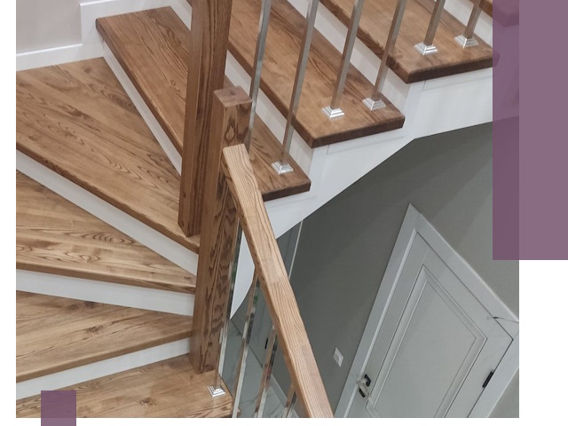 Обшивка металлических лестниц под ключ в Вичуге