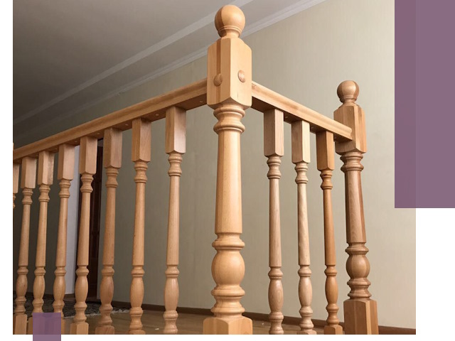 Деревянные перила на заказ в Вичуге: монтаж и изготовление