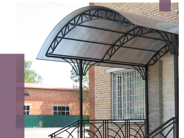 Металлические навесы и козырьки в Вичуге от 12699 руб.