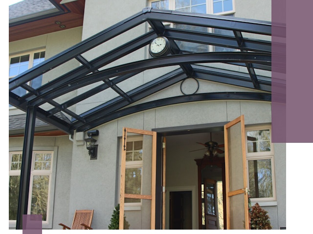 Изготовление и монтаж навесов и козырьков в Вичуге