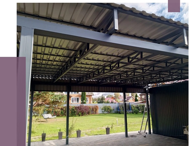 Монтаж навесов в Вичуге от 7314 руб. — установка навеса | ПРОЛЁТ-Вчг