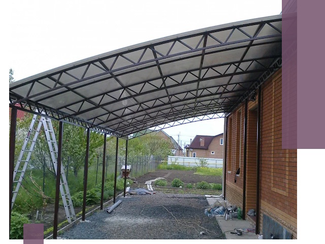 Профессиональный монтаж навесов под ключ в Вичуге