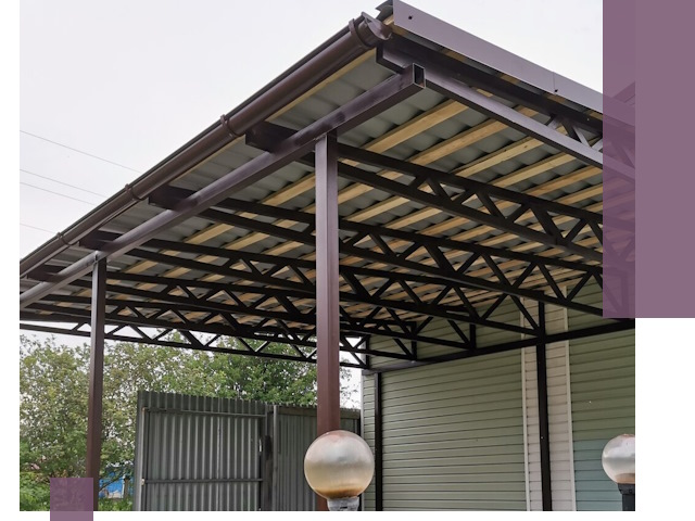 Навесы под ключ в Вичуге: изготовление, монтаж и гарантия