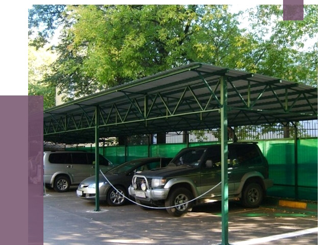 Навесы для парковки в Вичуге от 79748 руб. заказать | ПРОЛЁТ-Вчг