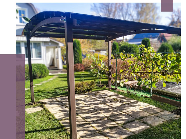 Навесы для дачи в Вичуге от 12648 руб. под ключ — ПРОЛЁТ-Вчг