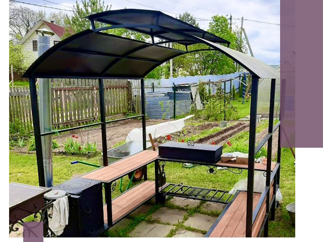 Навесы для барбекю в Вичуге: изготовление, монтаж и демонтаж