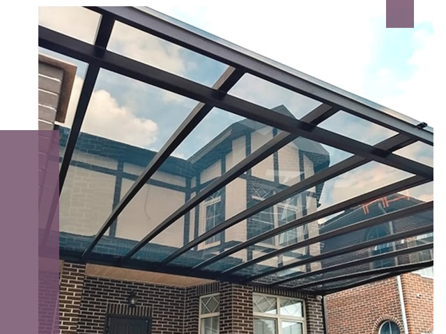 Навесы из поликарбоната в Вичуге от 8554 руб. под ключ — ПРОЛЁТ-Вчг