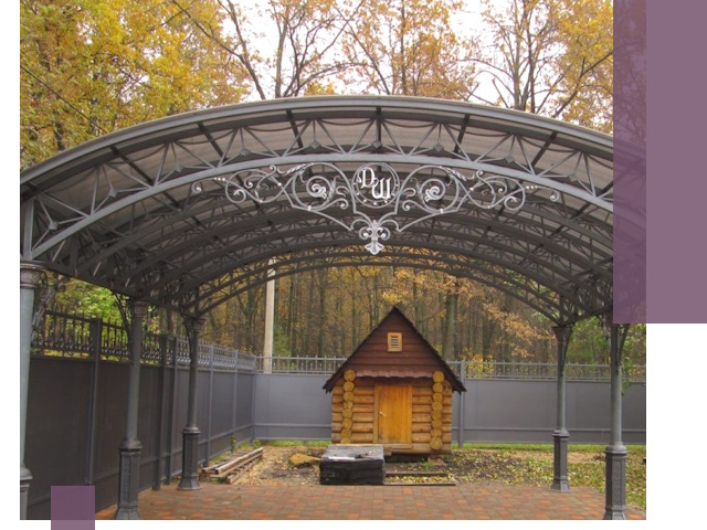 Кованые навесы премиум-класса под заказ в Вичуге