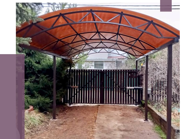 Арочные навесы в Вичуге от 12648 руб. — изготовление и монтаж | ПРОЛЁТ-Вчг