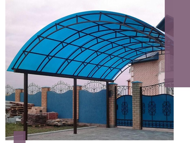 Арочные навесы под ключ в Вичуге — изготовление и монтаж