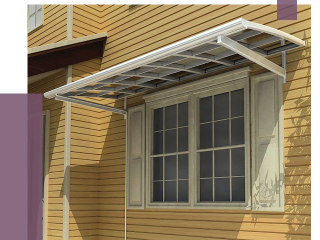 Козырьки над окнами в Вичуге от 7568 руб. — монтаж, покупки | ПРОЛЁТ-Вчг