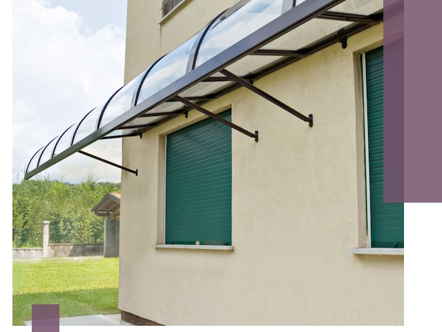 Козырьки над окнами в Вичуге — изготовление и монтаж по выгоде