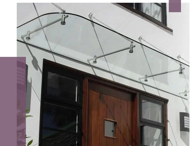 Стеклянные козырьки в Вичуге от 18794 руб. | ПРОЛЁТ-Вчг