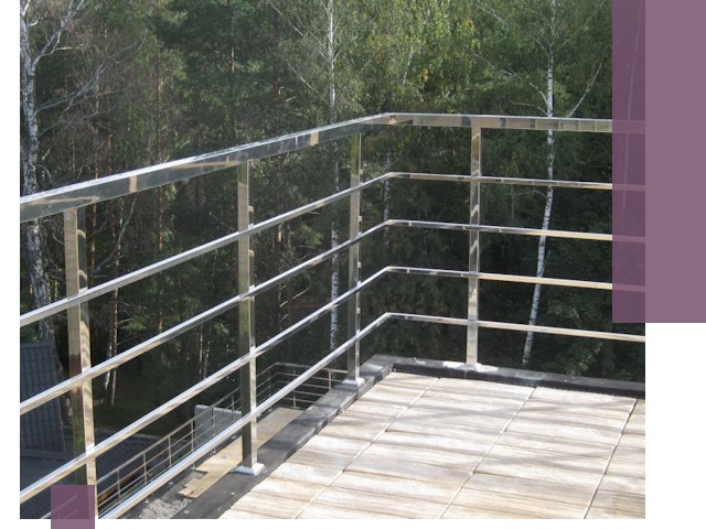 Парапеты из нержавеющей стали в Вичуге — изготовление и монтаж