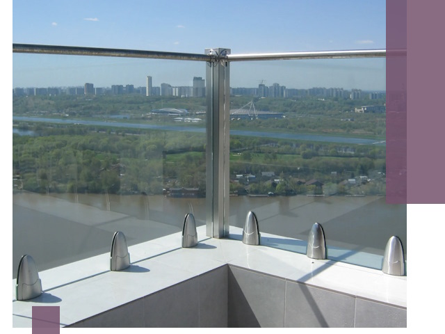 Стеклянные парапеты премиум класса в Вичуге для домов и бизнесов