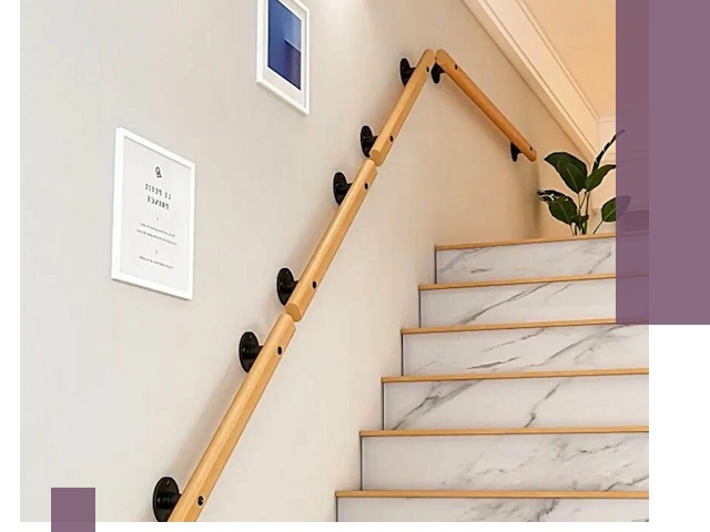 Поручни металлические и деревянные под ключ в Вичуге